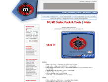 Tablet Screenshot of muskcodec.com